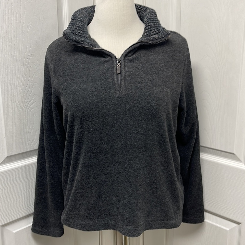 Eddie Bauer Birch Valley Fleece Mock Pullover Large
